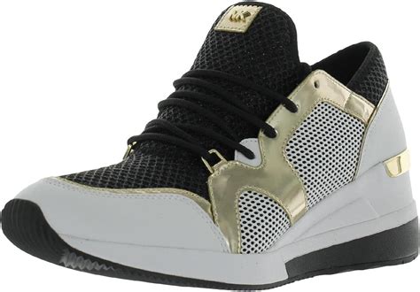 michael kors liv trainer pale gold|Michael Kors Women's Liv Trainer Signature Logo Sneakers.